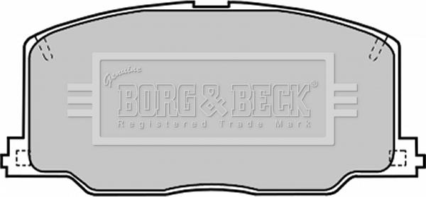 Borg & Beck BBP1168 - Brake Pad Set, disc brake xparts.lv