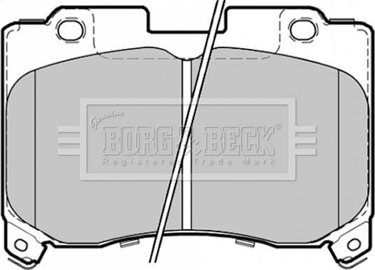 Borg & Beck BBP1354 - Brake Pad Set, disc brake xparts.lv