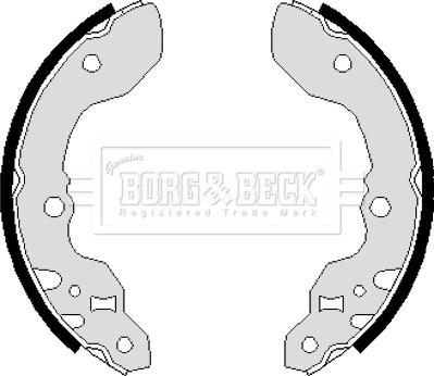 Borg & Beck BBS6048 - Bremžu loku komplekts xparts.lv