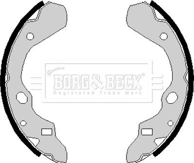 Borg & Beck BBS6130 - Brake Shoe Set xparts.lv