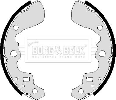 Borg & Beck BBS6237 - Bremžu loku komplekts xparts.lv