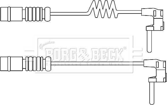 Borg & Beck BWL3103 - Indikators, Bremžu uzliku nodilums xparts.lv