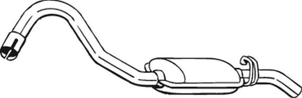 Bosal 185-855 - Izplūdes gāzu trokšņa slāpētājs (pēdējais) xparts.lv