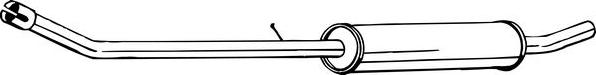 Bosal 284-637 - Vidurinis duslintuvas xparts.lv