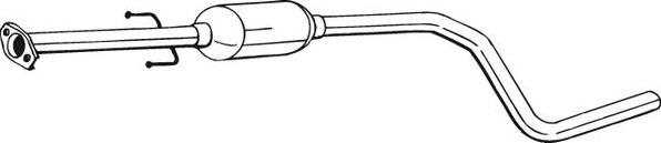 Bosal 281-945 - Vidējais izpl. gāzu trokšņa slāpētājs xparts.lv