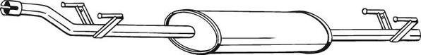 Bosal 288-231 - Vidējais izpl. gāzu trokšņa slāpētājs xparts.lv