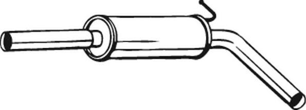Bosal 233-633 - Vidējais izpl. gāzu trokšņa slāpētājs xparts.lv