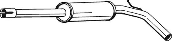 Bosal 233-637 - Vidējais izpl. gāzu trokšņa slāpētājs xparts.lv