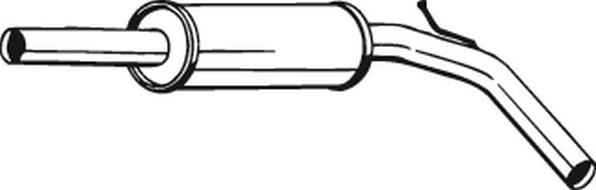 Bosal 233323 - Vidējais izpl. gāzu trokšņa slāpētājs xparts.lv