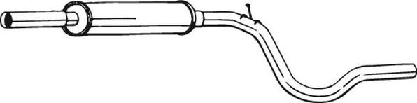 Bosal 279-119 - Vidējais izpl. gāzu trokšņa slāpētājs xparts.lv