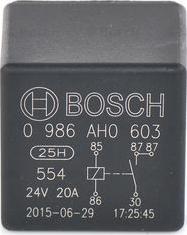 BOSCH 0 986 AH0 603 - Relay, main current xparts.lv
