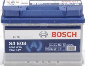 BOSCH 0 092 S4E 080 - Стартерная аккумуляторная батарея, АКБ xparts.lv