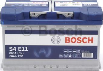 BOSCH 0 092 S4E 111 - Startera akumulatoru baterija xparts.lv
