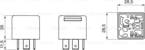 BOSCH 0 332 209 206 - Relay, ABS xparts.lv