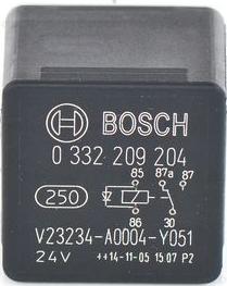 BOSCH 0 332 209 204 - Relay, main current xparts.lv