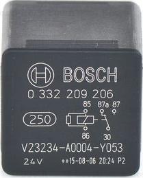 BOSCH 0 332 209 206 - Relejs, Bremžu pretbloķēšanas sistēma xparts.lv