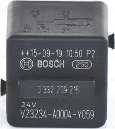 BOSCH 0 332 209 216 - Реле, звуковой сигнал xparts.lv