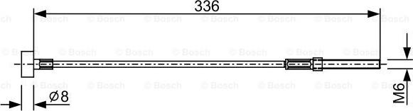 BOSCH 1 987 482 273 - Trose, Stāvbremžu sistēma xparts.lv