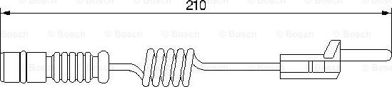 BOSCH 1987474969 - Įspėjimo kontaktas, stabdžių trinkelių susidėvėjimas xparts.lv