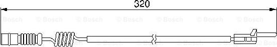 BOSCH 1 987 474 964 - Indikators, Bremžu uzliku nodilums xparts.lv
