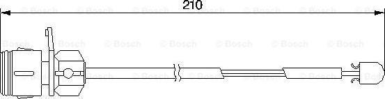 BOSCH 1 987 474 938 - Indikators, Bremžu uzliku nodilums xparts.lv