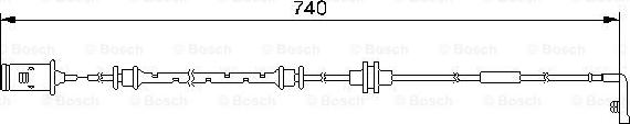 BOSCH 1 987 474 973 - Indikators, Bremžu uzliku nodilums xparts.lv