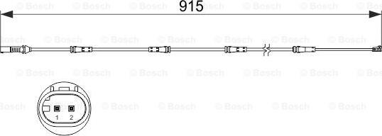 BOSCH 1 987 473 509 - Indikators, Bremžu uzliku nodilums xparts.lv