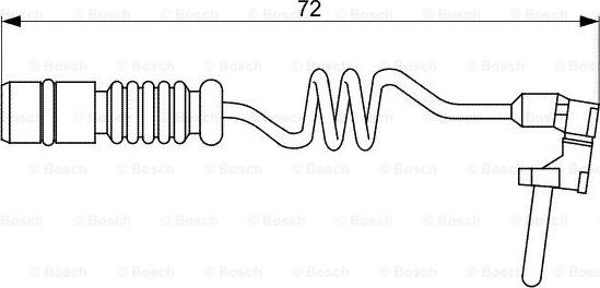 BOSCH 1987473057 - Indikators, Bremžu uzliku nodilums xparts.lv