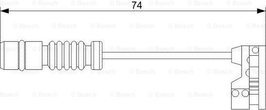 BOSCH 1 987 473 008 - Indikators, Bremžu uzliku nodilums xparts.lv