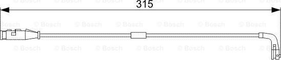 BOSCH 1 987 473 039 - Сигнализатор, износ тормозных колодок xparts.lv