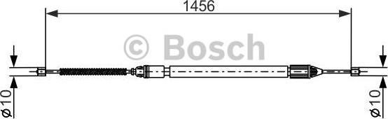 BOSCH 1 987 477 637 - Cable, parking brake xparts.lv