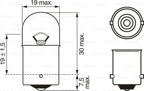 BOSCH 1 987 301 022 - Bulb, indicator xparts.lv