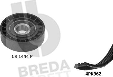Breda Lorett KCA0050 - Поликлиновый ременный комплект xparts.lv
