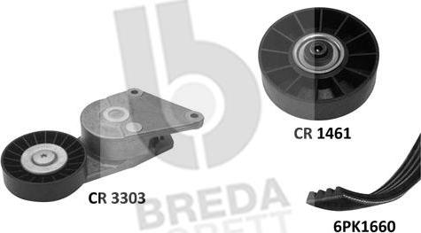 Breda Lorett KCA0008 - V-Ribbed Belt Set xparts.lv