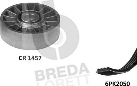 Breda Lorett KCA0003 - Ķīļrievu siksnu komplekts xparts.lv