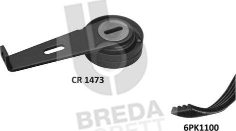 Breda Lorett KCA0014 - V-Ribbed Belt Set xparts.lv