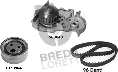 Breda Lorett KPA0371B - Water Pump & Timing Belt Set xparts.lv