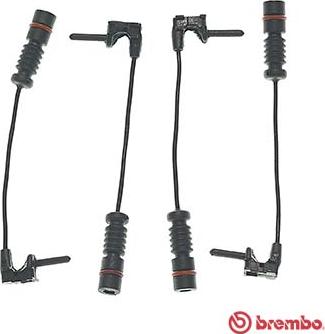 Brembo A 00 256 - Сигнализатор, износ тормозных колодок xparts.lv