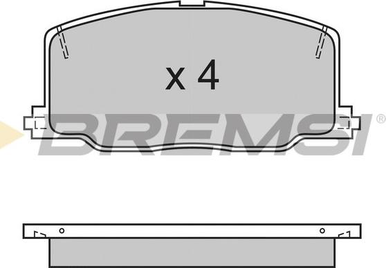 Bremsi BP2411 - Brake Pad Set, disc brake xparts.lv