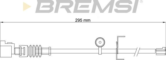 Bremsi WI0907 - Сигнализатор, износ тормозных колодок xparts.lv