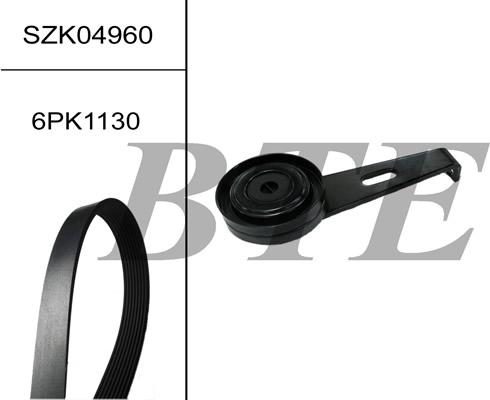 BTE SZK04960 - V-Ribbed Belt Set xparts.lv