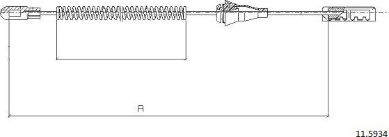 Cabor 11.5934 - Trose, Stāvbremžu sistēma xparts.lv