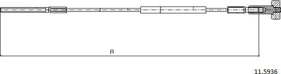 Cabor 11.5936 - Trose, Stāvbremžu sistēma xparts.lv