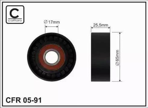 Wilmink Group WG1784662 - Deflection / Guide Pulley, v-ribbed belt xparts.lv