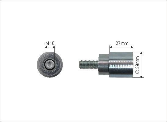 Caffaro 128-10 - Deflection / Guide Pulley, timing belt xparts.lv