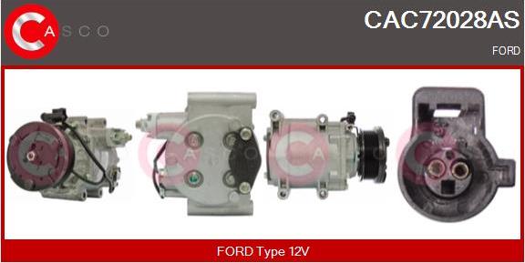 Casco CAC72028AS - Compressor, air conditioning xparts.lv