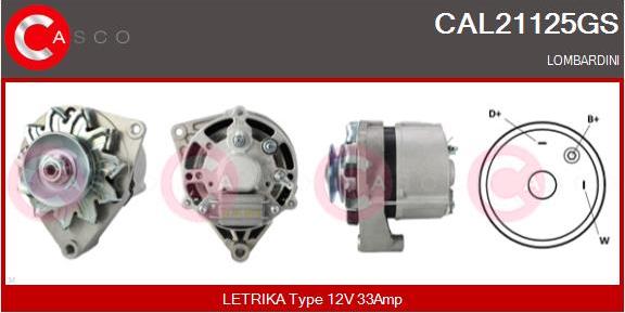 Casco CAL21125GS - Ģenerators xparts.lv