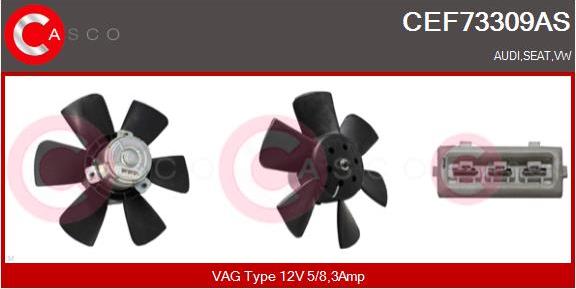 Casco CEF73309AS - Ventilators, Motora dzesēšanas sistēma xparts.lv