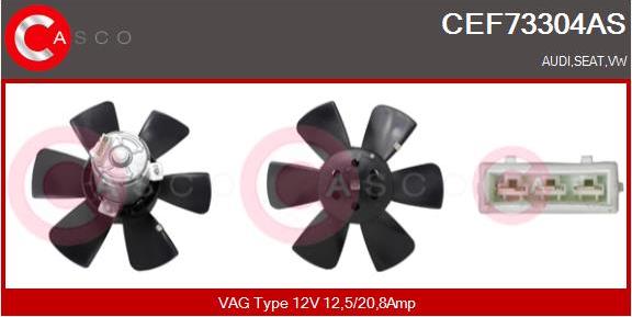 Casco CEF73304AS - Ventilators, Motora dzesēšanas sistēma xparts.lv