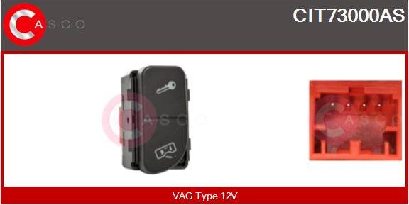Casco CIT73000AS - Выключатель, фиксатор двери xparts.lv